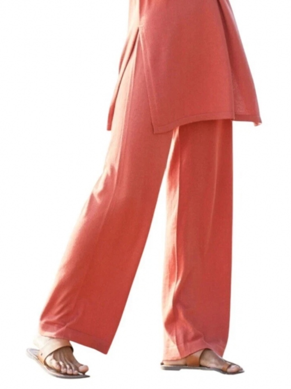 Peruvian Connection Pants Wide Leg Gabrielle Pants Coral size Small